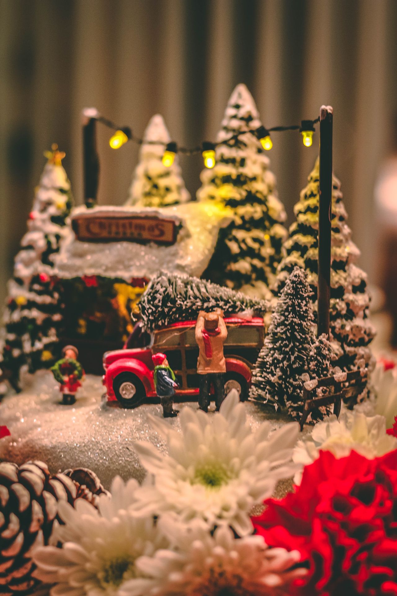 close-up photography of Christmas decoration